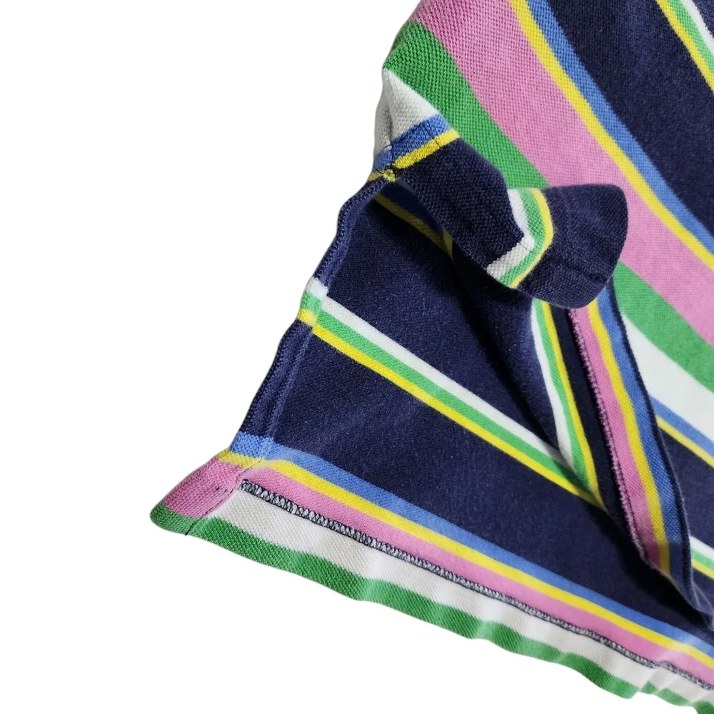 Polo Ralph Lauren Polo Shirt Striped Short Sleeve‎ Large Multicolor Men 90s Y2K